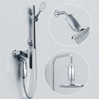 Filtre à eau de douche en alliage d'aluminium et charbon actif, 15 étapes, manuel, pour usage domestique, élimine le chlore