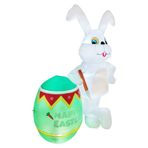 Decoración Inflable <span class=keywords><strong>de</strong></span> Conejo Blanco al Mejor <span class=keywords><strong>Precio</strong></span> del Fabricante 2024, <span class=keywords><strong>Huevo</strong></span> Verde Inflable para Jardín, <span class=keywords><strong>Patio</strong></span> y Césped - Product Image 5