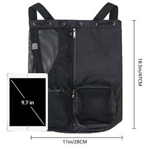 New Arrival Mesh Swimming Bag Lightweight Foldable <b>Drawstring</b> <b>Backpack</b> Sports Gym Bag - Product Image 5