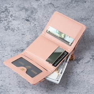 Custom logo PU Leather <b>Wallet</b> Credit Card Holder Notecase RFID Blocking Purse <b>Small</b> Fold Accordion <b>Wallet</b> <b>for</b> Women <b>Men</b> - Product Image 6