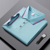 Kaos Polo Pria Kustom Bordir Logo Polos Berkualitas Tinggi untuk Olahraga dan Bisnis Musim Panas Unisex Grosir