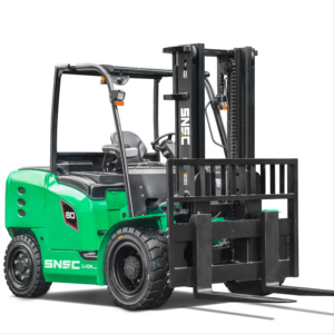 Slimme, zware, geautomatiseerde elektrische vorkheftrucks van 6-10 ton met lithium-batterij en massieve banden te koop - Product Image 1