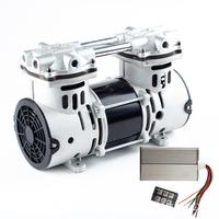 Compresseur d'air sans huile 8 bars, pompe à air de surpression, tête de pompe à moteur silencieuse mini compresseur à piston pour usage esthétique