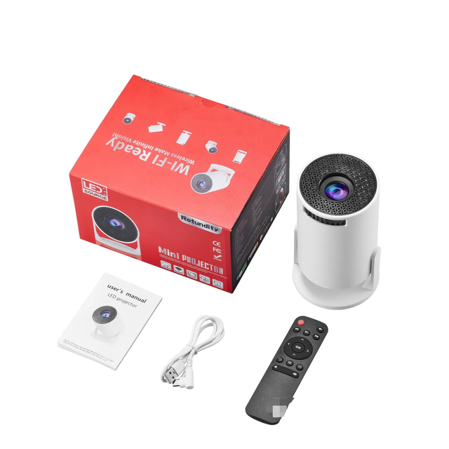 Factory HY300 Mini Smart Projector Cinema Theater PK HY300 Pro Multimedia Projector Home LED Pocket Portable Mini Projector