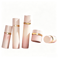 Emballage de soins de la peau de luxe haut de gamme, flacons en verre cylindriques de 100 ml de haute qualité avec pompe pour cosmétiques, sérums, diffuseurs