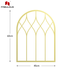 FABULOSA Decoración de mesa <span class=keywords><strong>espejo</strong></span> acrílico decoración Retro arco espejos de baño vintage pared arte salón <span class=keywords><strong>espejo</strong></span> - Product Image 3