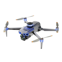 Mini drone pliable P52 avec écran de 4,5 pouces, télécommande, évitement d'obstacles, longue portée, moteur sans balais, GPS, drones pour enfants, cadeau