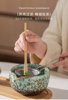 Kit Matcha Classique Portable et Élégant, Cadeau pour Femmes, Cadeaux de Mariage, Ensemble Matcha en Céramique, Bol, Fouet, Porte-fouet