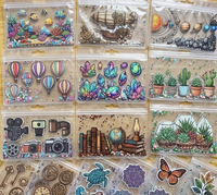 Etiquetas de Transferencia 3D en Relieve, Resistentes, Lavables, Ecológicas y de Alta Calidad, con Protección UV, Autoadhesivas, Impermeables y Resistentes a los Arañazos para Vasos