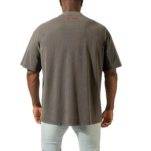 Camisetas de Verano para Hombre, Talla Grande, Algodón Grueso, Estilo Vintage, Lavadas, Ropa Usada para Hombre, Camiseta con Estampado Personalizado, Camiseta Extra Grande para Hombre - Product Image 6