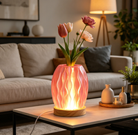 Bougie pilier LED personnalisée avec alimentation USB, bougies écologiques faites à la main en PLA, veilleuse pour fêtes, vacances, décoration de la maison