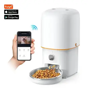 Newest 4L Smart Pet Feeder Camera Tuya WiFi 4L for Pets Stainless Steel Bowl Plastic Bowl Video Pet Feeder