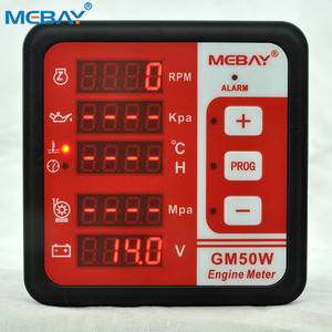 Gm50w Máy bơm nước động cơ đồng hồ đo động cơ + áp lực nước bơm + Điện áp pin + giờ + Chức năng bảo vệ - Product Image 6