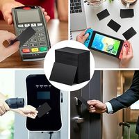 Cartes NFC vierges en PVC noir Puce de contrôle d'accès programmable numérique 888 octets de mémoire Compatible NFC Enabled Smart Phone
