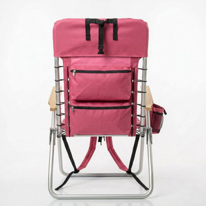 Silla <span class=keywords><strong>de</strong></span> Playa Plegable <span class=keywords><strong>de</strong></span> Aluminio Rosa <span class=keywords><strong>de</strong></span> Alta Calidad Bestex, Silla <span class=keywords><strong>de</strong></span> <span class=keywords><strong>Viaje</strong></span> Ligera con Respaldo Alto para Picnic - Product Image 5