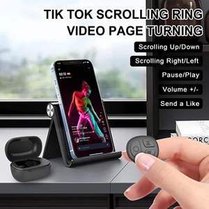 Tiktok Scrolling Ring Bluetooth Cámara Control remoto para iPhone TIK Tok Scrolling Ring Page Turner para <span class=keywords><strong>Kindle</strong></span> <span class=keywords><strong>App</strong></span> - Product Image 2