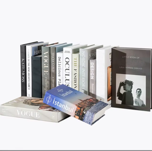 Meja Kopi Hias Simulasi Kustom untuk Dekorasi Ruang Tamu Rumah, Buku Sampul Keras, Percetakan Buku Papan untuk Dekorasi - Product Image 3