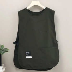Thời Trang Nhà Bếp Nhà Nấu Ăn Baking Phụ Nữ Phục Vụ Làm Việc Quần Áo Barista Vest In Dành Cho Người Lớn Dầu Và Bụi Bẩn Bằng Chứng Vest Tạp Dề - Product Image 3