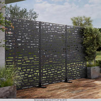Écran d'intimité en aluminium, installation facile, panneaux de clôture de haute qualité pour la maison, la cour et le jardin