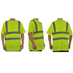 Camisa de Trabajo Reflectante de Alta Visibilidad Personalizada, Unisex, 100% Algodón, Transpirable, de Secado Rápido y Ecológica - Product Image 2