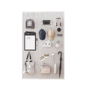 Wholesale Rectangle <b>Wall</b> Mounted Perforated Shelf with Multifunctional Tool and Accessory <b>Storage</b> Display Cabinet - Product Image 3