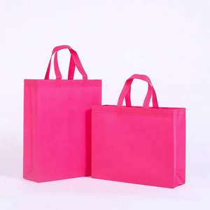 Rose Red Cartoon Small Customizable Waterproof Non-Woven <b>Bag</b> <b>Reusable</b> <b>Shopping</b> <b>Bag</b> - Product Image 1