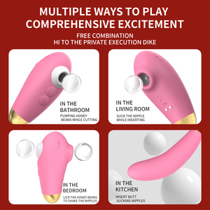 Jouets pour adultes, jouets sexuels pour femmes avec 10 modes de succion, 10 modes de poussée, gode, vibrateurs pour le point G, jeux de jouets sexuels pour adultes pour le plaisir des couples - Product Image 3