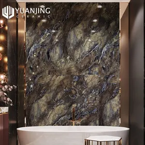 Hoàng Đế Vàng đá cẩm thạch hiệu ứng sứ sàn gạch Mài <span class=keywords><strong>peronda</strong></span> đá cẩm thạch gạch sứ 600x1200mm - Product Image 2