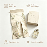 Boîte cadeau rigide pliable personnalisée en gros pour l'emballage de parfums et d'aromathérapie avec faible MOQ, petites séries