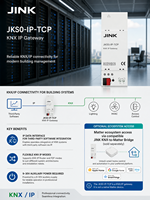 Servidor Gateway KNX TCP JINK JKS0-IP-TCP, Router de Interfaz de Datos IP, P2P, 9-30V, Riel DIN, Automatización de Edificios