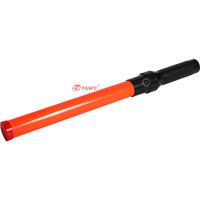Bâton de signalisation routière électrique rechargeable de 54 cm avec LED clignotantes et réfléchissantes