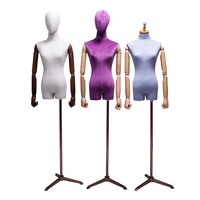 Maniquí de FRP de Medio Cuerpo Estilo Coreano para Exhibición de Ropa Femenina, Modelo HB3, Venta Directa de Fábrica