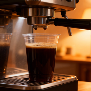 Gobelets en plastique <span class=keywords><strong>PET</strong></span> transparents à paroi simple, écologiques, personnalisables avec logo, jetables, pour café, lait et thé - Product Image 2