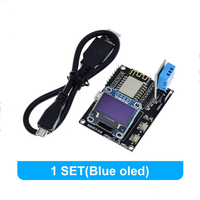 Kit DIY Stasiun Cuaca ESP8266 Kit Pemula IoT Layar OLED 0.96 D1 MINI Modul Nirkabel Wi-Fi Bluetooth