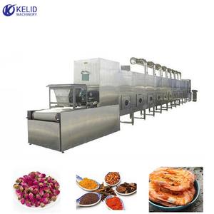 Gıda işleme mikrodalga kurutma sterilizasyonu için 24h sürekli çalışma endüstriyel mikrodalga fırın tünel tipi konveyör bant - Product Image 2