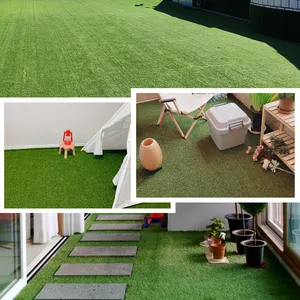 Hoogwaardig Grasgras Kunstgras Buitentapijtdecor Met Hoge Dichtheid-Binnentuin Achtertuin Zwembad