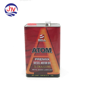 Latas de hojalata estilo F de 1 galón para aceite de motor con logotipo personalizado y boquilla - Product Image 5