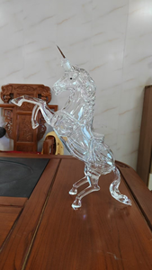 1 Liter Hand-Blown Transparent Glass Liquor Animal Horse Decanter with Custom Logo for Vodka <strong>Tequila</strong> Whiskey <strong>Gift</strong> <strong>Set</strong> - Product Image 4