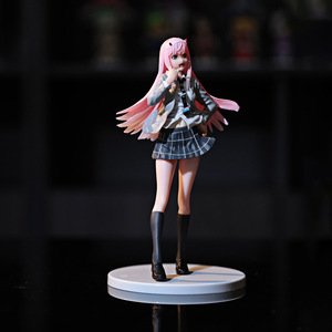 19CM <span class=keywords><strong>Darling</strong></span> in the Franxx Zero Tow 02 <span class=keywords><strong>Anime</strong></span> PVC figura juguete uniforme escolar - Product Image 2