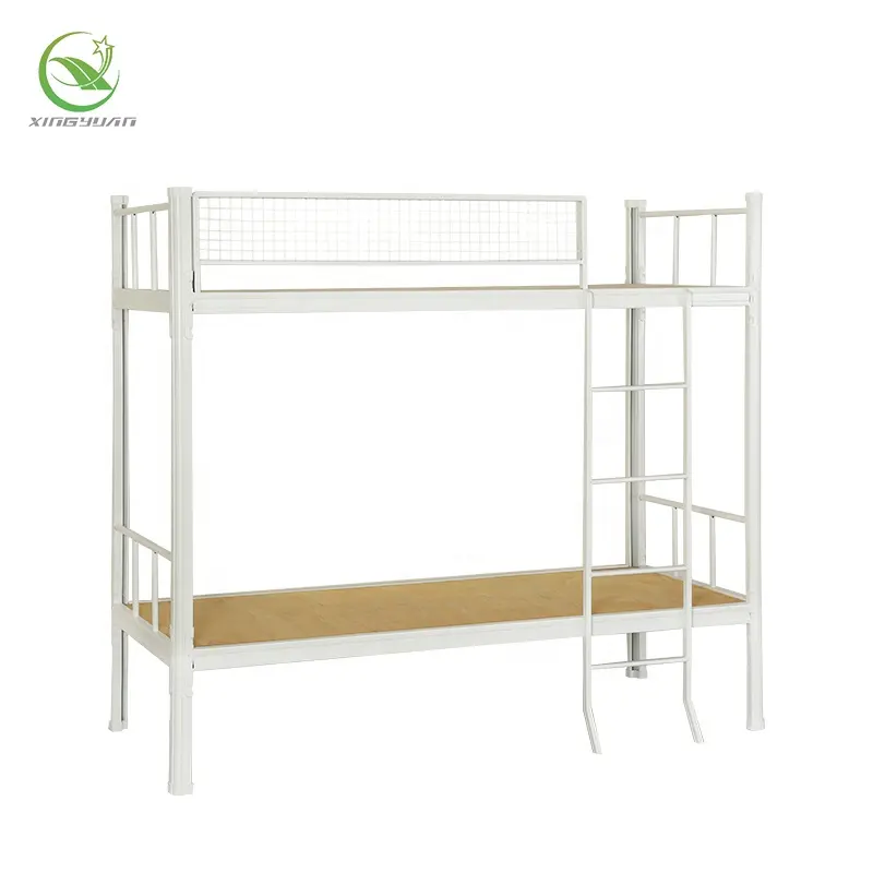 Прочная Стальная двухъярусная кровать KD, металлическая двухъярусная кровать для взрослых с сетчатой сеткой