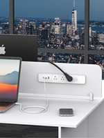 Morden Style 65W USB-C 3 prises de table prise 6ft câble à prise plate 13A évalué 125V 6ft câble à prise plate prise de bureau encastrée
