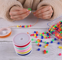 Cordons élastiques multicolores personnalisés Corde en caoutchouc à coudre pour bracelets, colliers, fabrication de bijoux pour chaussures, sacs et vêtements