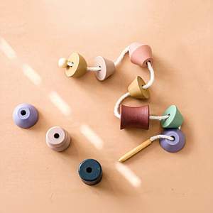 Gioco Educativo Montessori con Perline in Legno per Bambini da 0-24 Mesi, Unisex, Colorato - Product Image 2