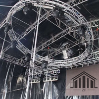 290*290mm Exposición de aluminio al aire libre concierto eventos boda escenario iluminación espectáculo altavoz arco techo espiga Truss