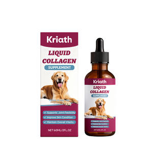 Collagène liquide pour chien en vrac 60 ml, vitamine C, acide hyaluronique, brillance du pelage, soutien articulaire et osseux, complément alimentaire, vente en gros directe d'usine - Product Image 1