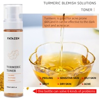 Marque privée Organique Curcuma Taches foncées Tonique pour le visage Peeling Gomme Correcteur 3 en 1 Vitamine C Tonique pour le visage pour l'élimination de l'acné