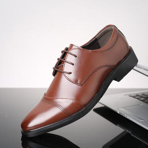 Zapatos de Vestir de Negocios para Hombre, Talla Grande, de Piel de Cocodrilo Genuina, con Cordones, Punta Puntiaguda, Casuales, Transpirables, Antideslizantes, Ligeros, para Primavera - Product Image 1