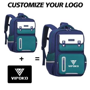 VIPOKO özel Logo sırt çantası Schoolbag 1-6 sınıf erkek kız öğrenci okul kitap çantası için okul sırt çantası Polyester moda fermuar - Product Image 2
