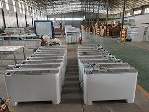 Floor <b>Standing</b> <b>Fan</b> Coil Unit High-Efficiency Cooling Heating Low-Noise Operation Adjustable Airflow Residential Commercial Water - Product Image 3