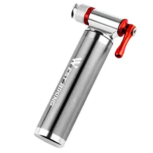 High Quality Alloy CyclingインフレータBicycle Tire Pump Mini Hand Portable CO2 Air Bike Pump Convenient